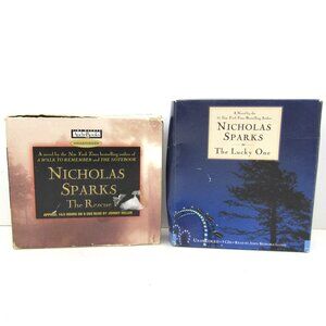 Nicholas Sparks Audiobooks Unabridged Lot of 2 The Rescue and The Lucky One
